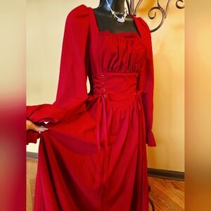 Red Women's Cottagecore